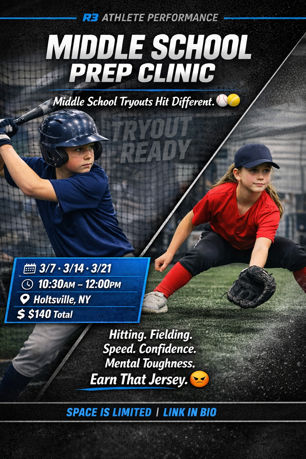 middle school tryouts