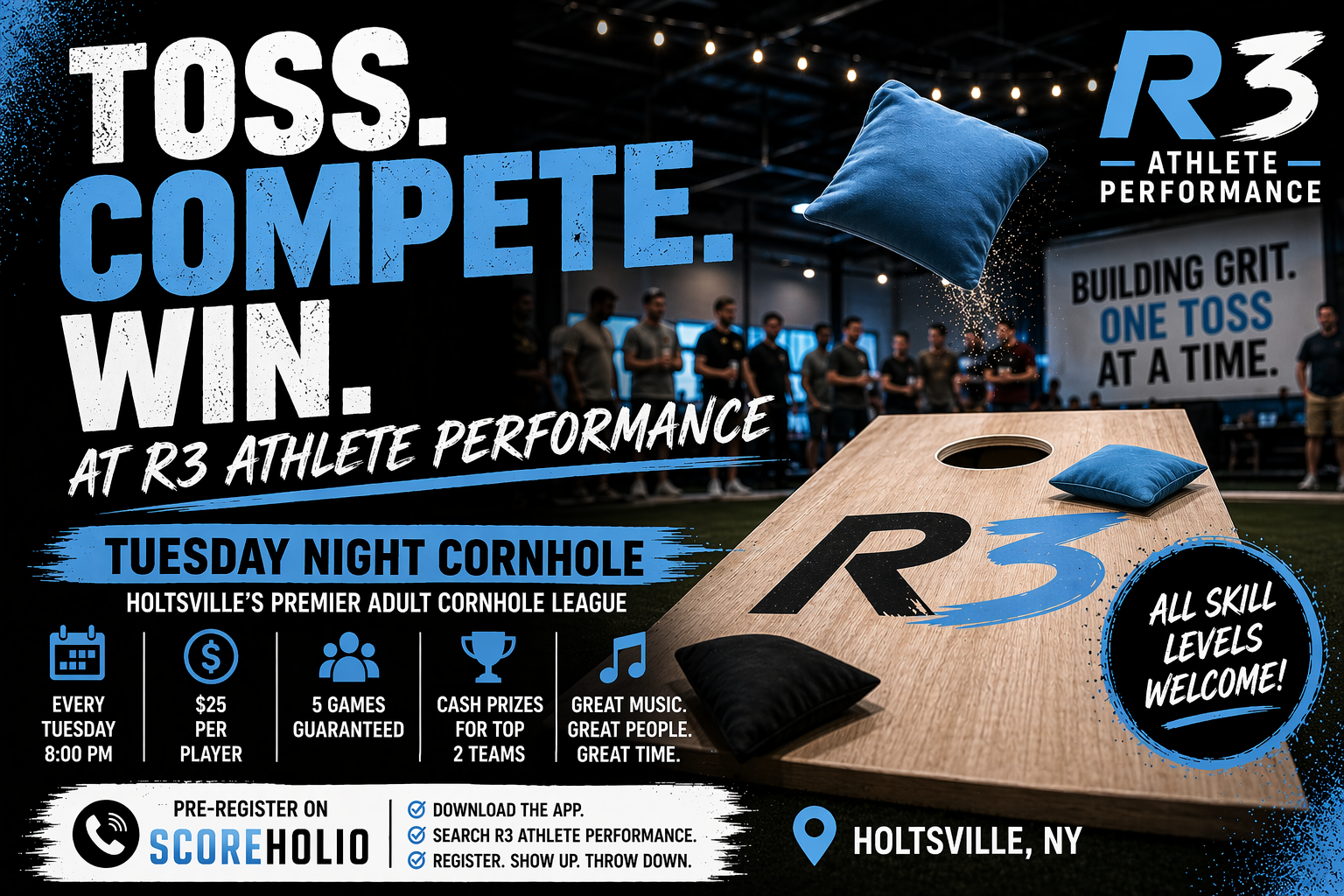 cornhole league tournament long island adult social event