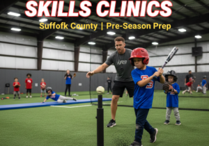 skills clinic for young baseball players long island
